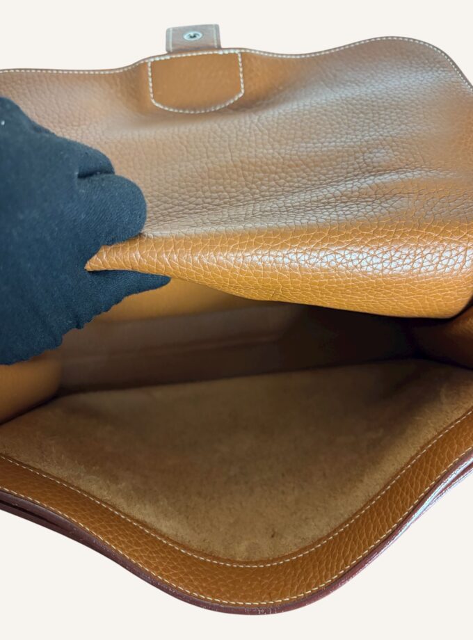 Mini Sac à Dépêche Hermès gold