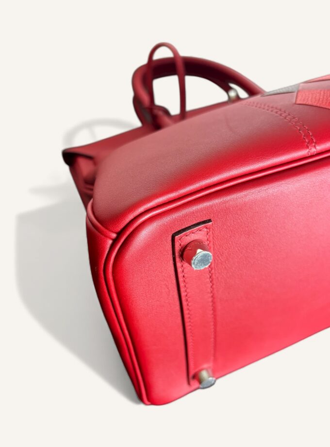 Sac Hermès Birkin 30 Rouge Tressage