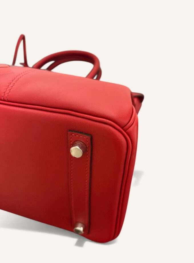 Sac Hermès Birkin 30 Rouge Tressage