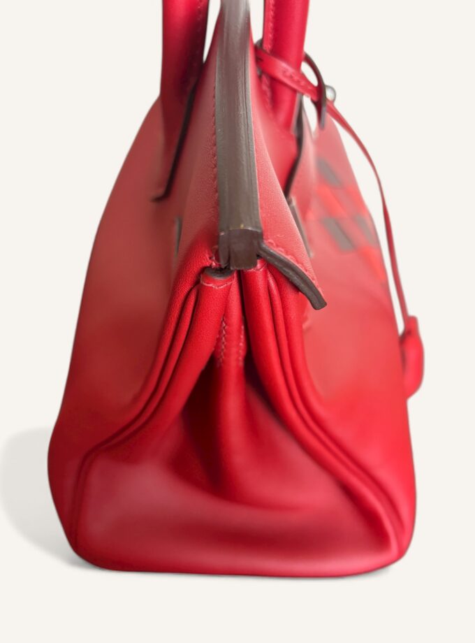 Sac Hermès Birkin 30 Rouge Tressage