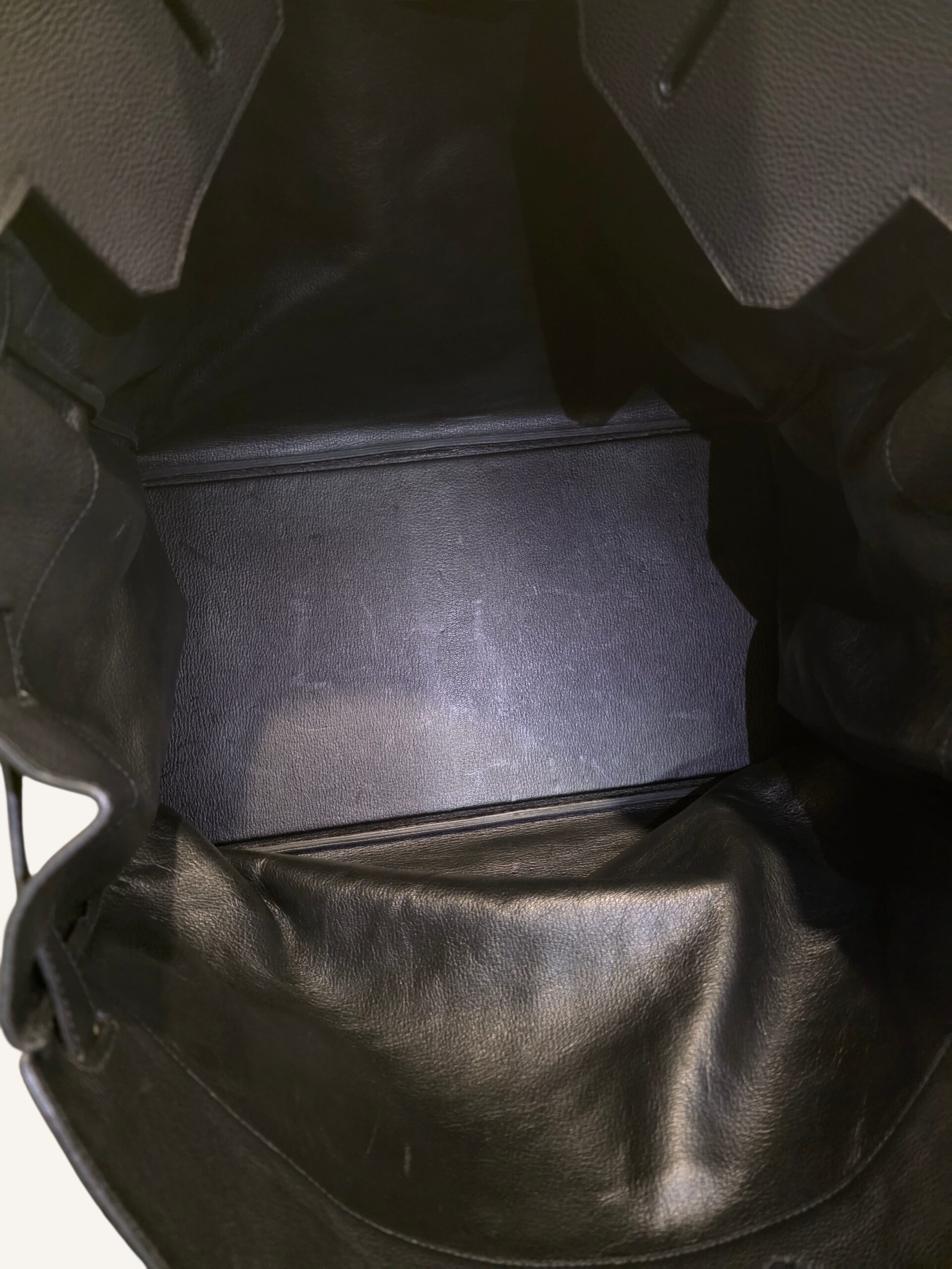 sac Hermès HAC 50 cuir Togo noir palladium 2011