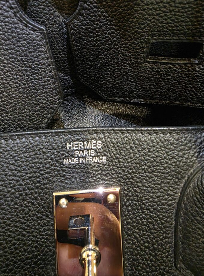 Sac Hermès HAC 50 Noir Togo Palladium