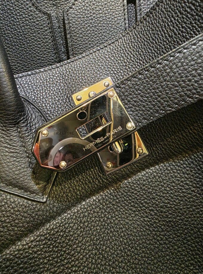 Sac Hermès HAC 50 Noir Togo Palladium