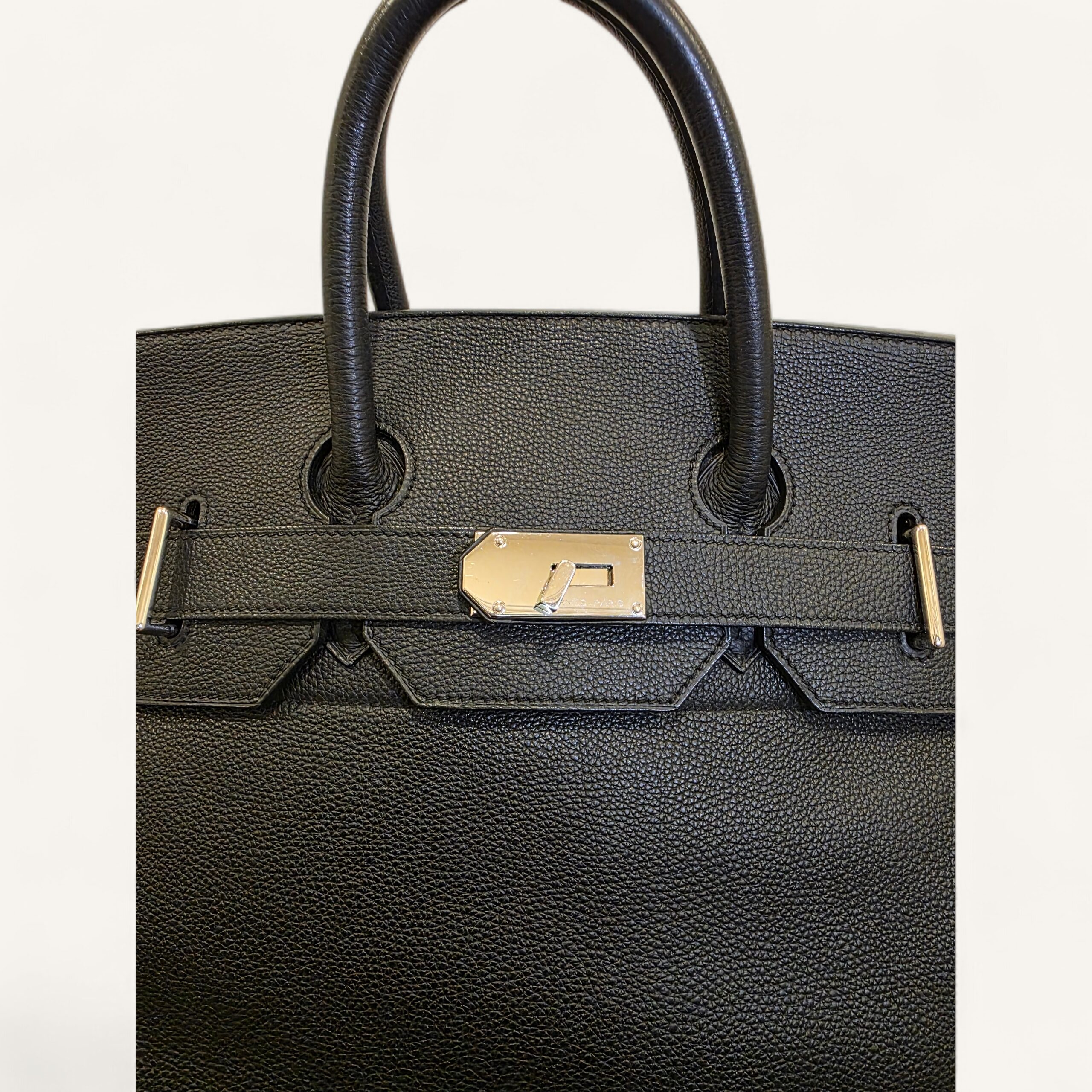 sac Hermès HAC 50 cuir Togo noir palladium 2011