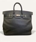 sac Hermès HAC 50 cuir Togo noir palladium 2011