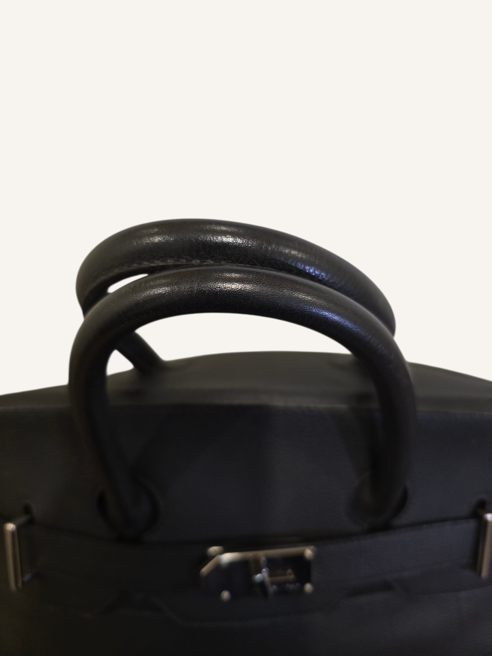 sac Hermès HAC 50 cuir Togo noir palladium 2011
