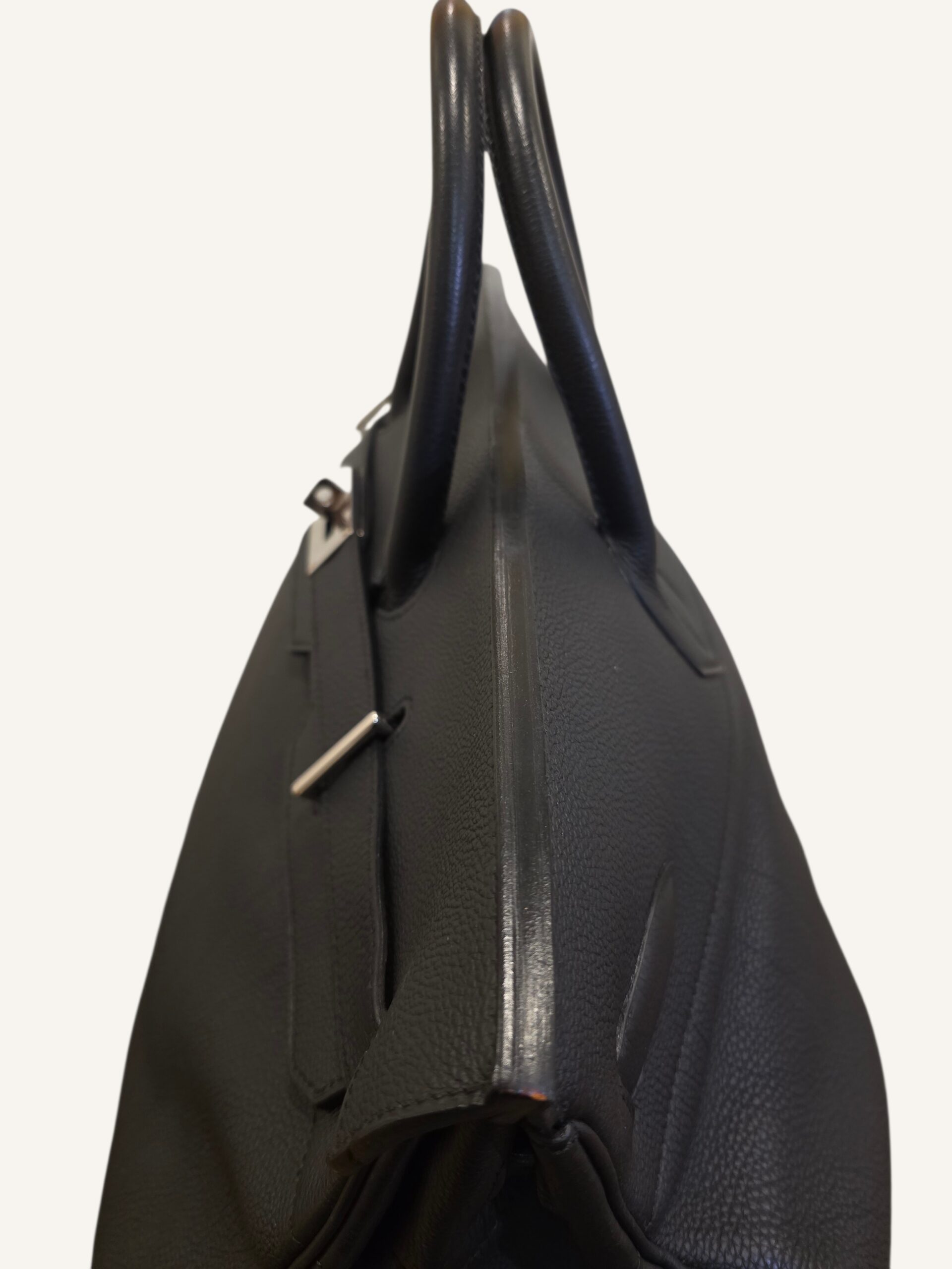 sac Hermès HAC 50 cuir Togo noir palladium 2011