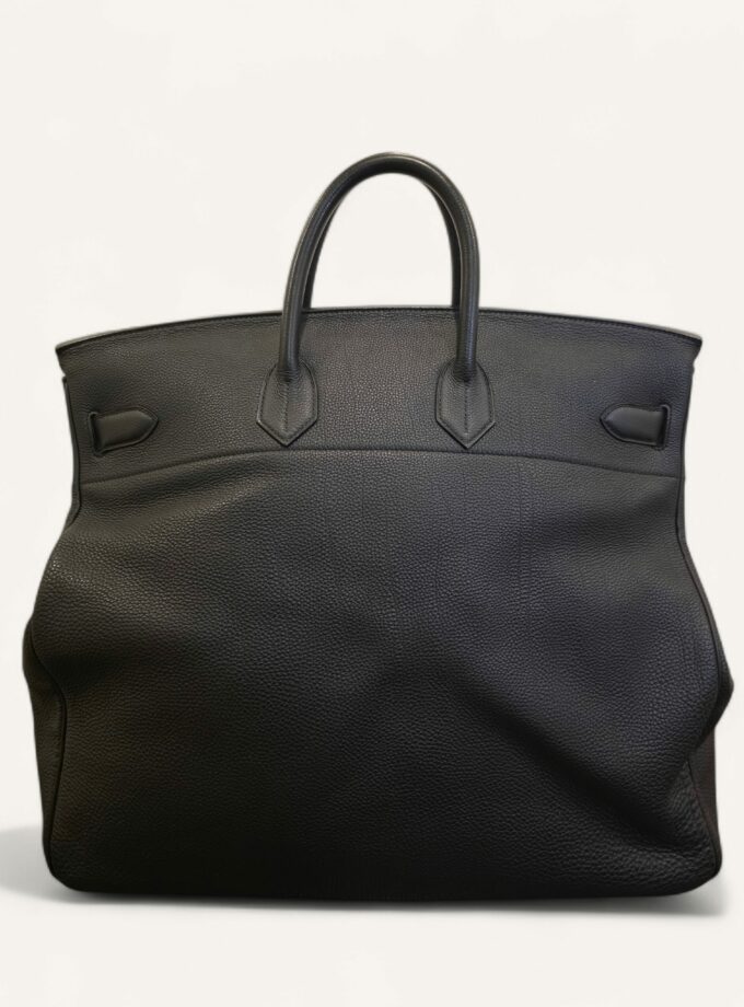 Sac Hermès HAC 50 Noir Togo Palladium