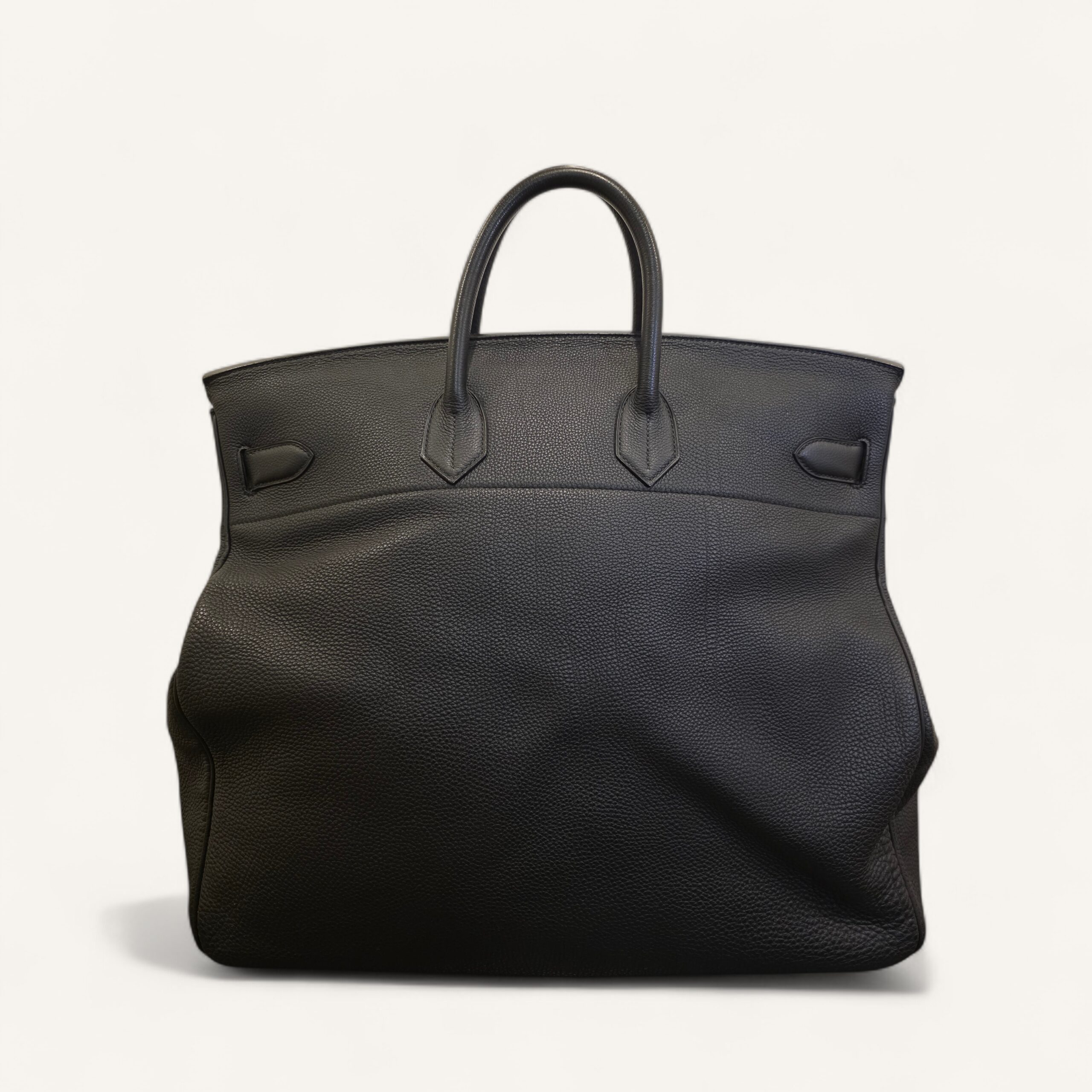 sac Hermès HAC 50 cuir Togo noir palladium 2011