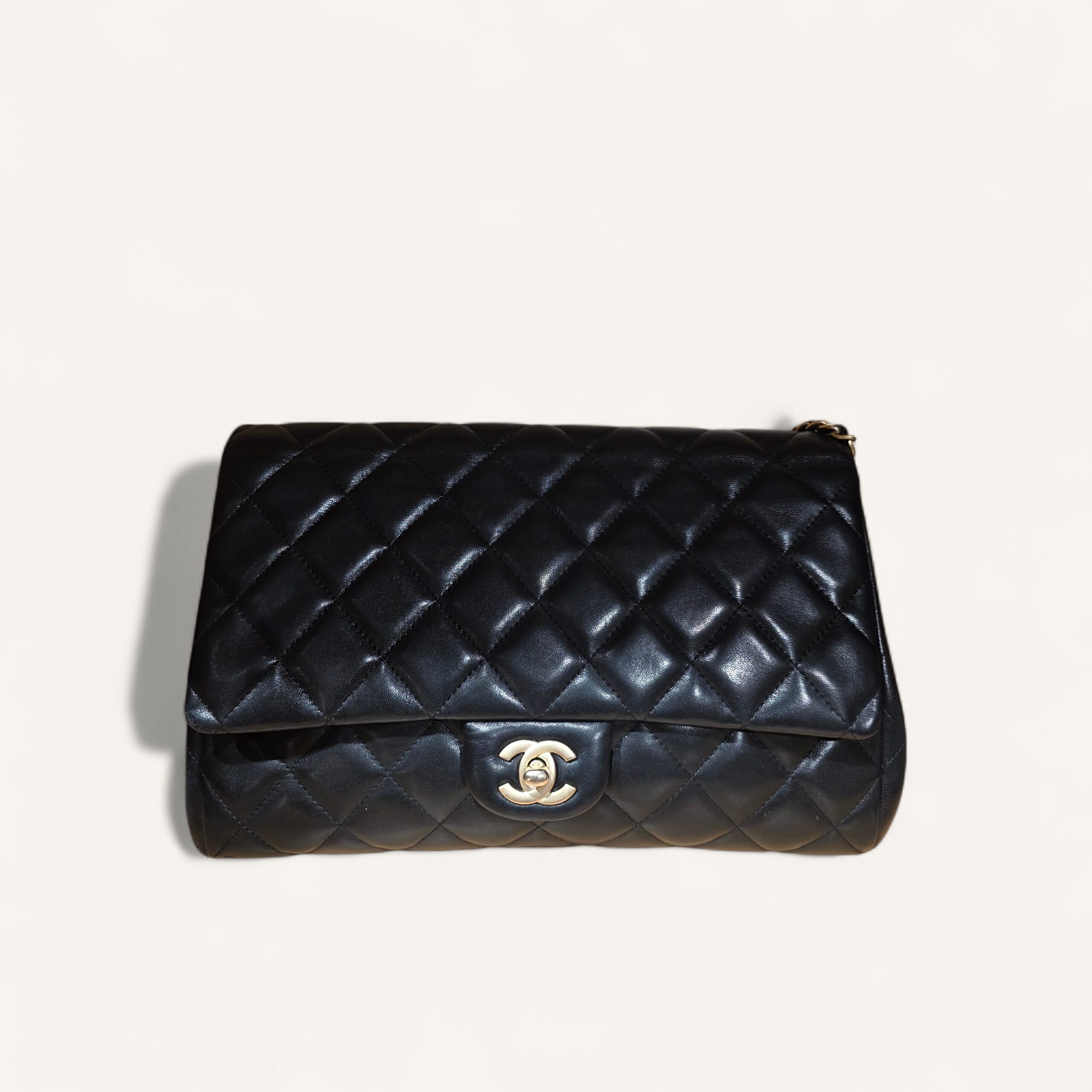 sac Chanel Timeless petite chaîne cuir agneau noir 2013