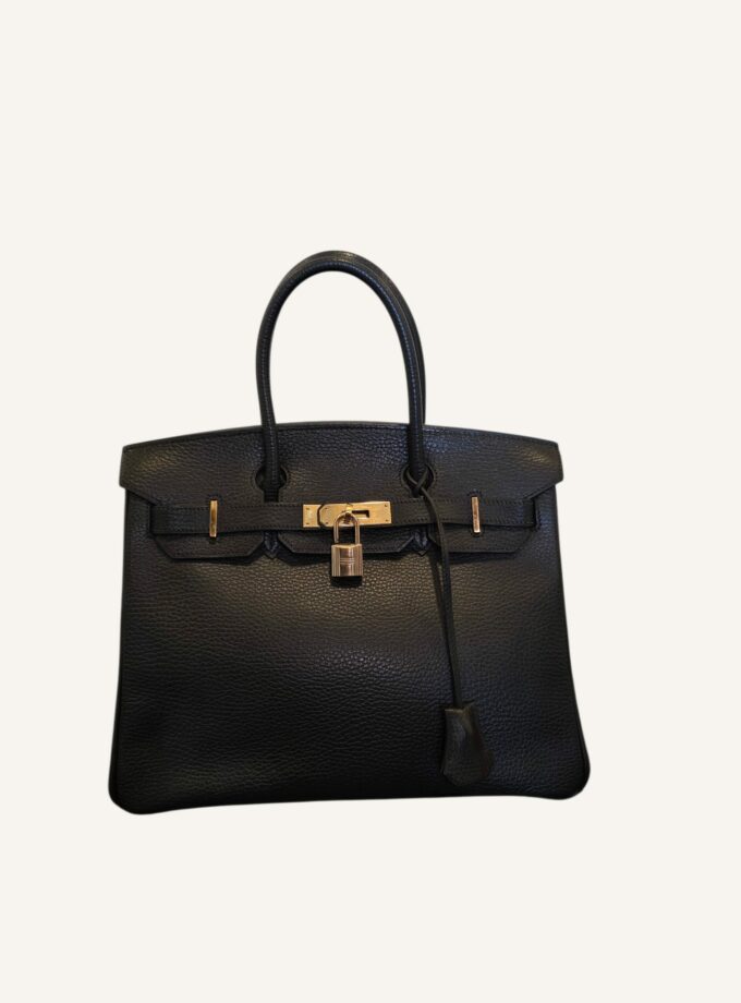 Sac Hermès Birkin 30 Ardennes Noir