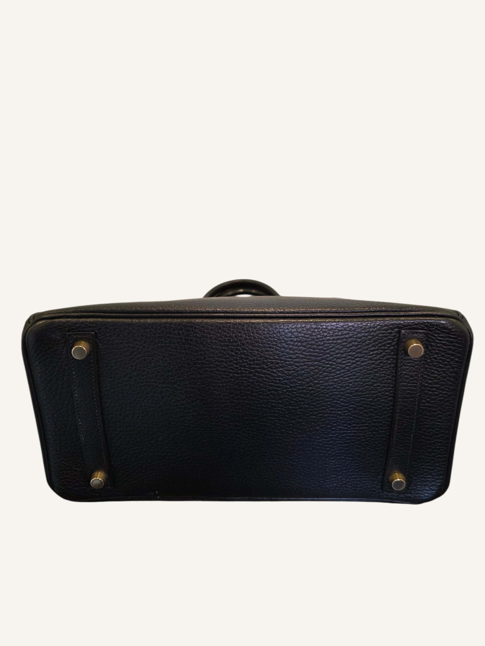 sac Hermès Birkin 30 cuir Ardennes noir 2001