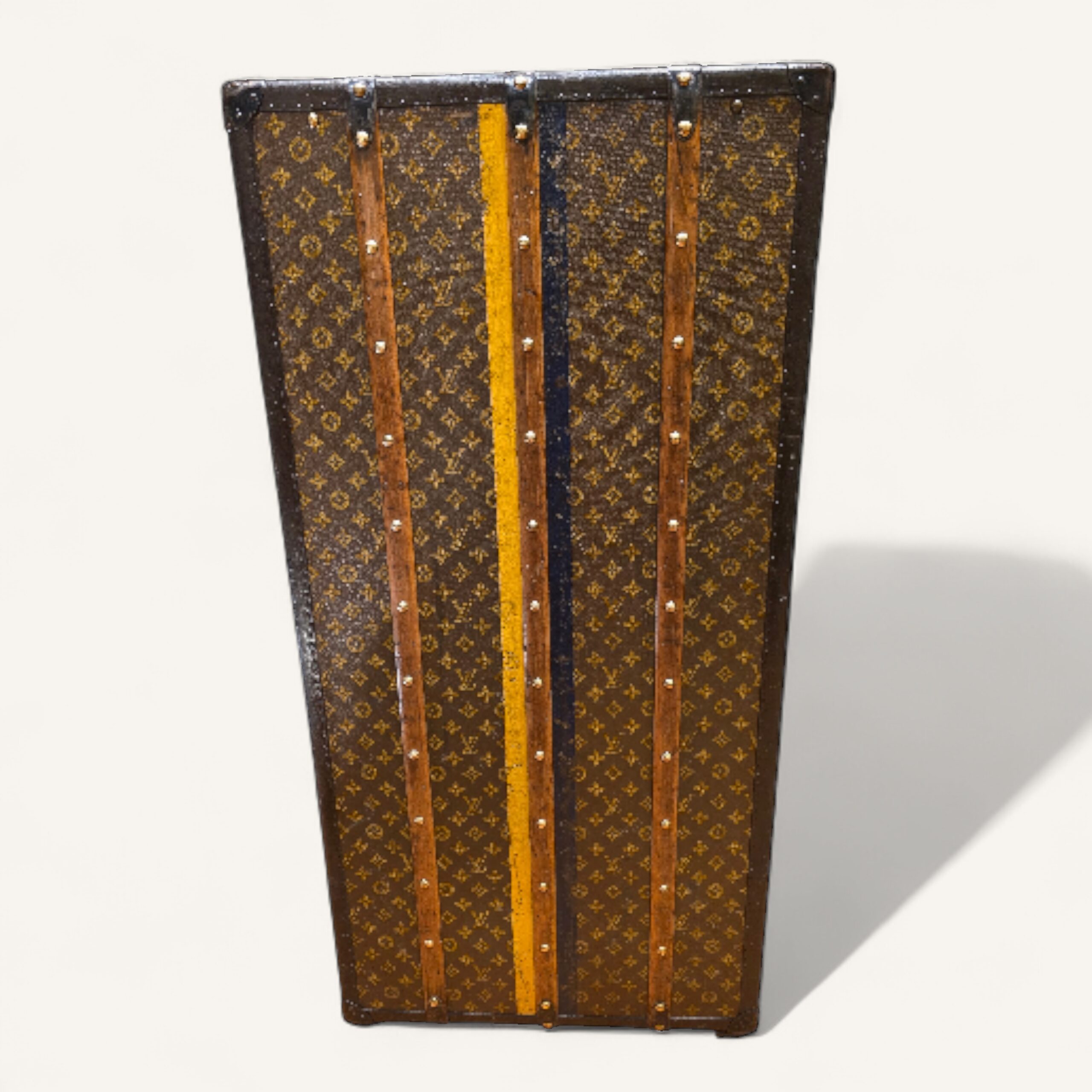 malle Louis Vuitton penderie bar vintage monogramme au pochoir