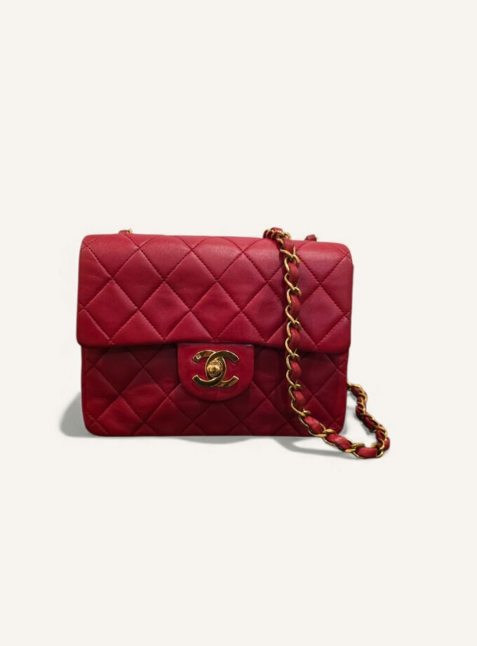 Mini Sac Chanel Vintage Rouge vintage