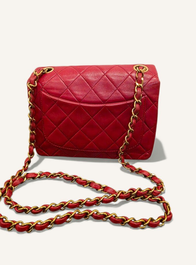 Mini Sac Chanel Vintage Rouge vintage