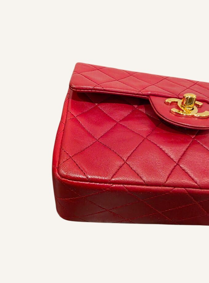 Mini Sac Chanel Vintage Rouge vintage
