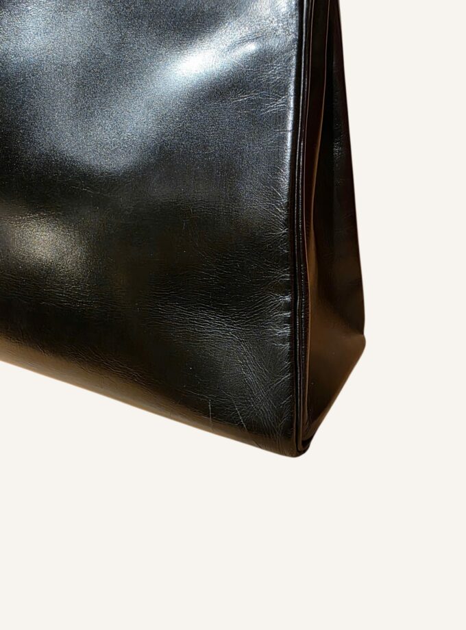 Sac Hermès Kelly 32 Box Noir 1982