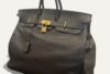 sac Hermès HAC 50 cuir Togo noir finitions or 2009 - vendre sac de luxe