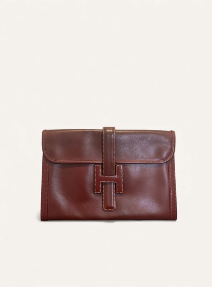 Pochette Hermès Jigge Box Rouge H