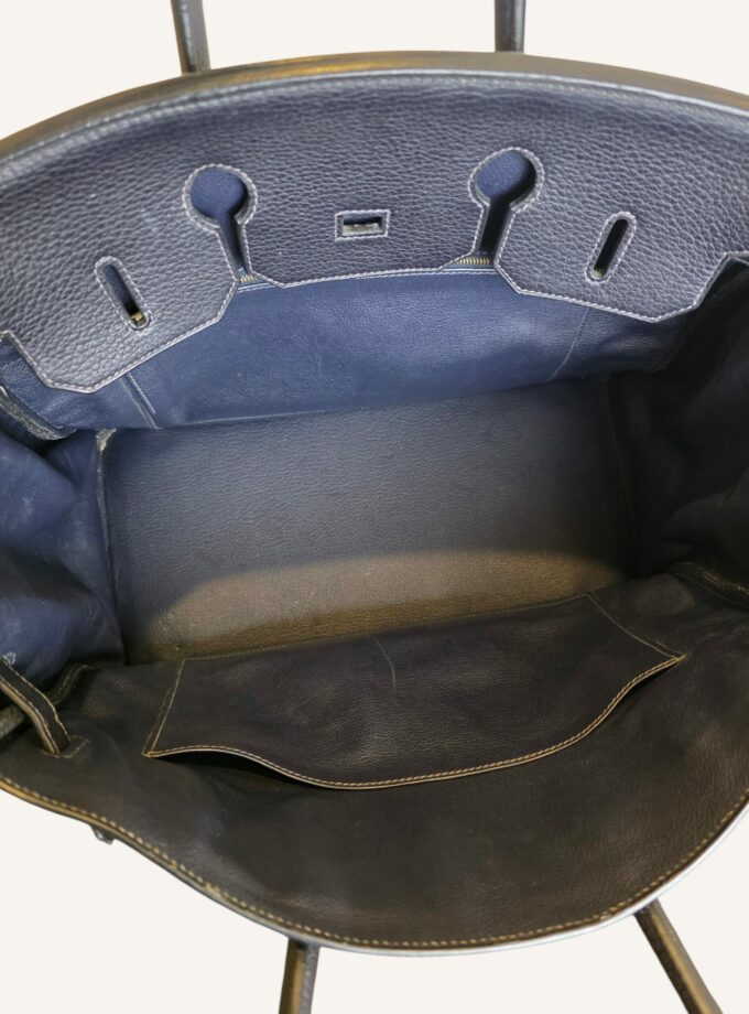 Sac Hermès Birkin 35 Bleu Nuit Togo