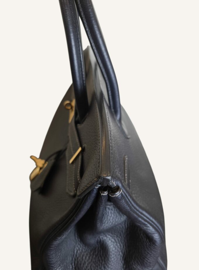 Sac Hermès Birkin 35 Bleu Nuit Togo