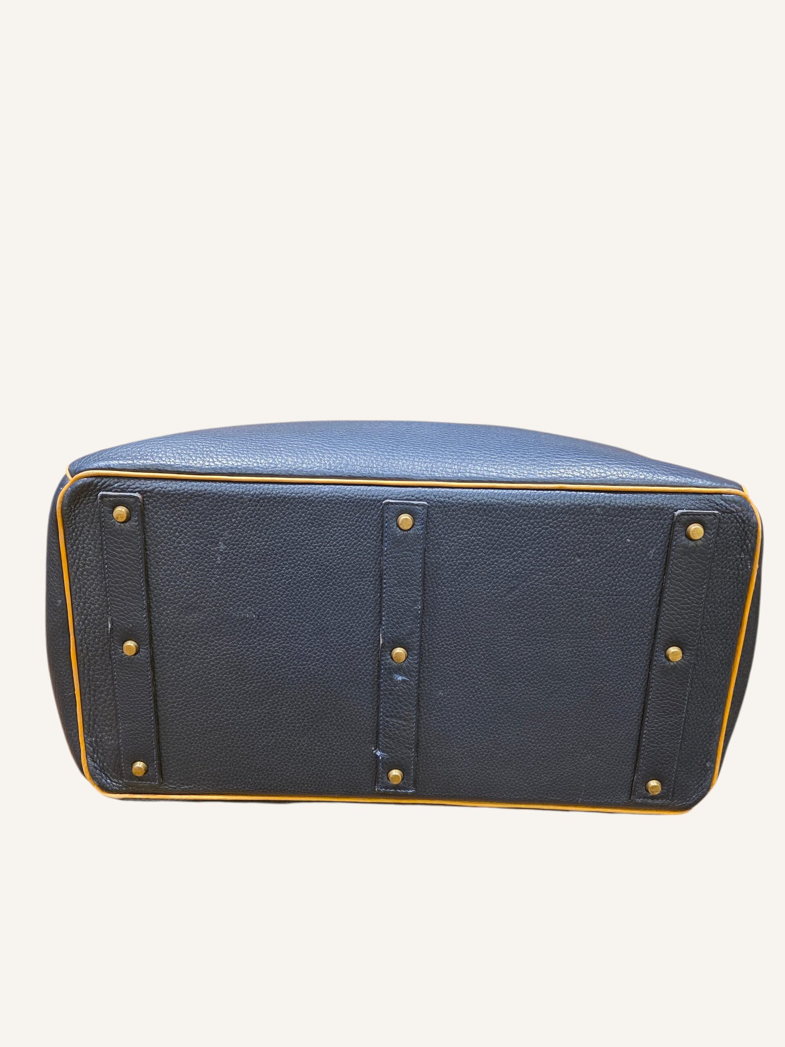 sac Hermès HAC 50 bicolore cuir taurillon clémence 1983