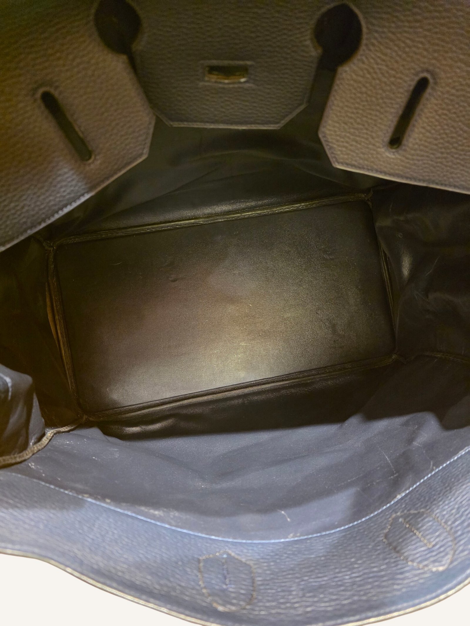 sac Hermès HAC 50 bicolore cuir taurillon clémence 1983