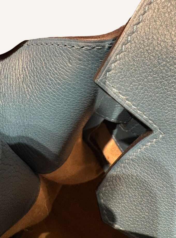 Sac Hermès HAC 50 Toile Cotton et Cuir Evergrain