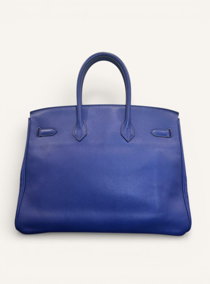 Sac Hermès Birkin 35 Bleu Electrique