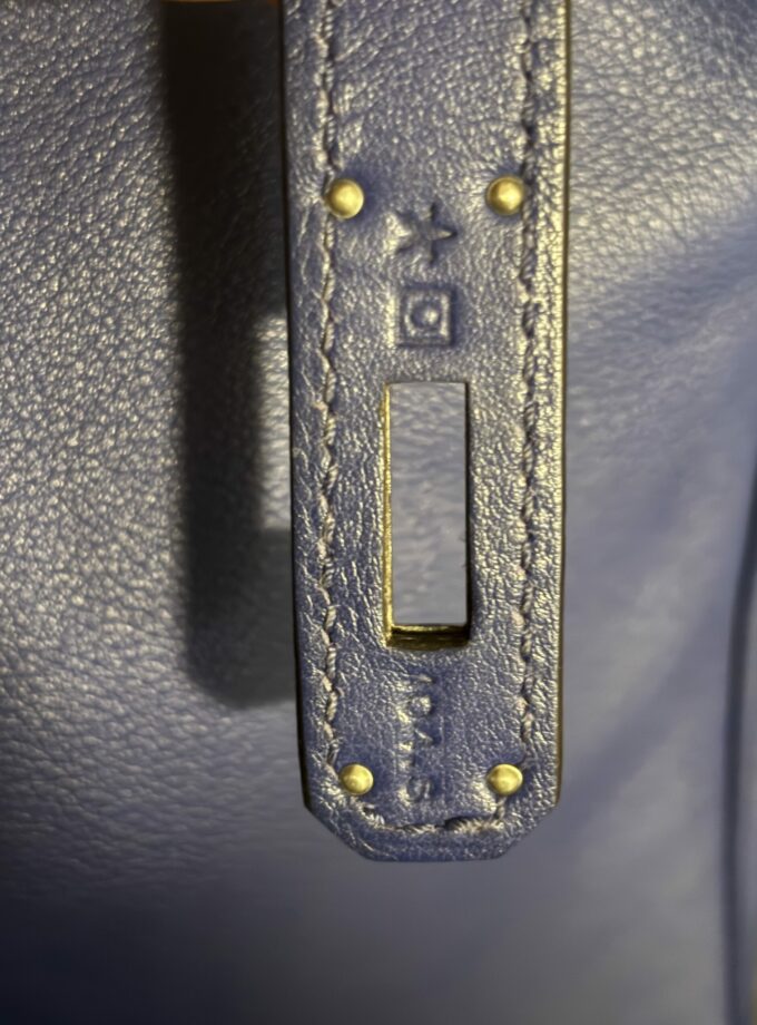 Sac Hermès Birkin 35 Bleu Electrique