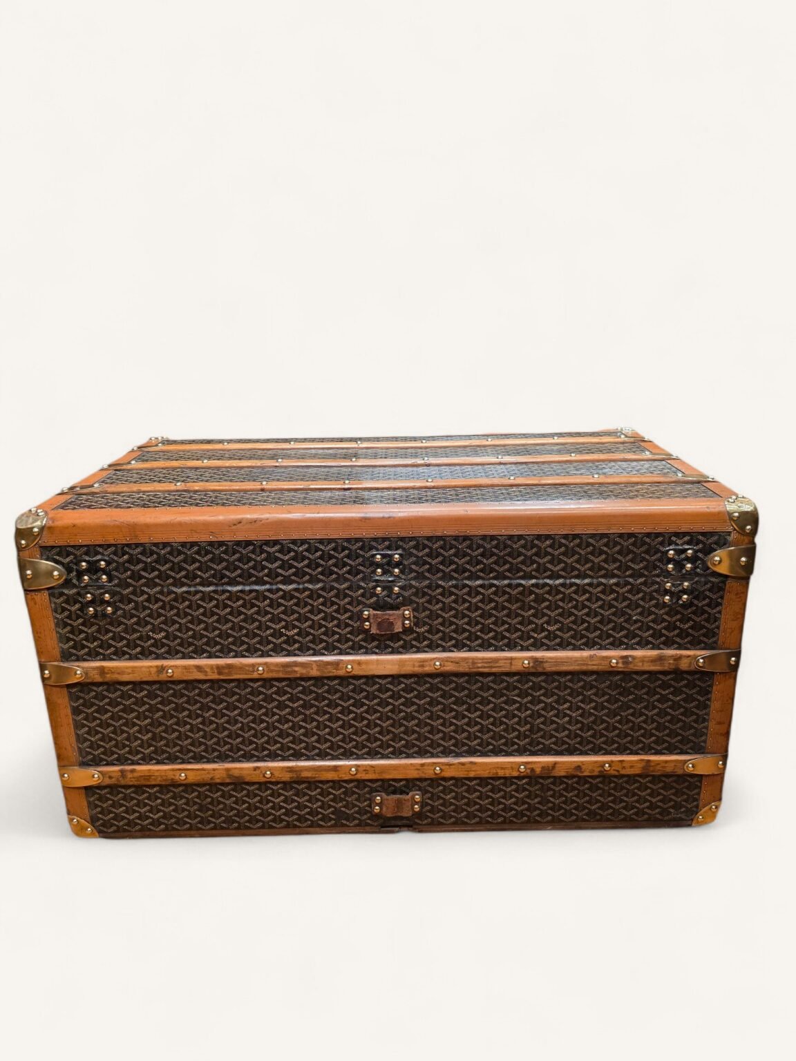 malle Goyard courrier vintage années 1930 1940 malle LV- où vendre une malle Louis Vuitton