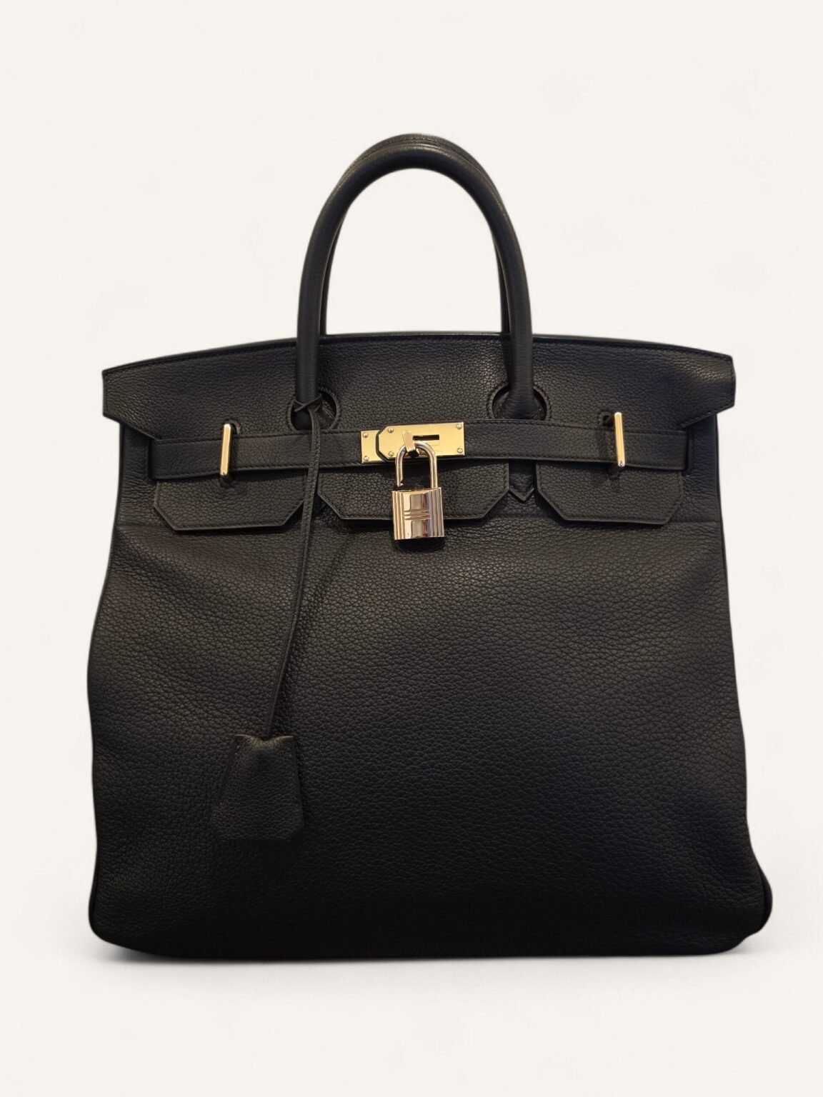 sac Hermès HAC 40 cuir taurillon noir gold 2009
