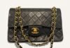 sac Chanel Timeless classique small cuir agneau noir 24k 1991 matériaux Chanel cuir caviar lambskin