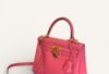 sac Hermès Kelly 25 cuir Swift rose Azalée gold 2017 prix sac de luxe Sacs luxe occasion