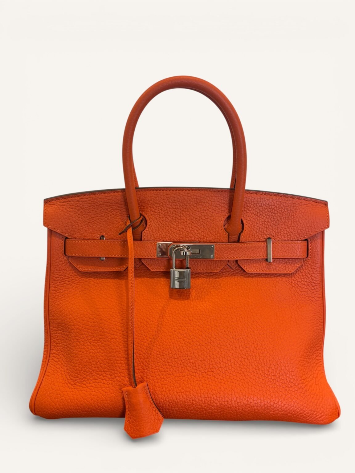 sac Hermès Birkin 30 cuir Togo orange palladium 2020