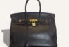 sac Hermès Birkin 35 cuir Evergrain noir gold 2010 où vendre un sac de luxe Sacs luxe occasion