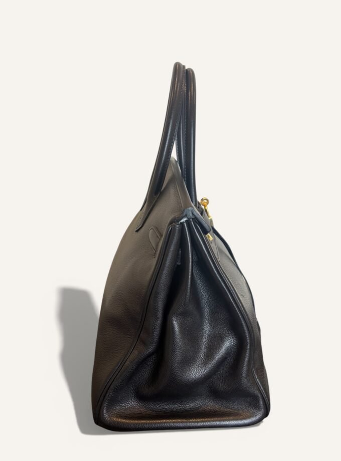 Sac Hermès Birkin 35 Noir Evergrain
