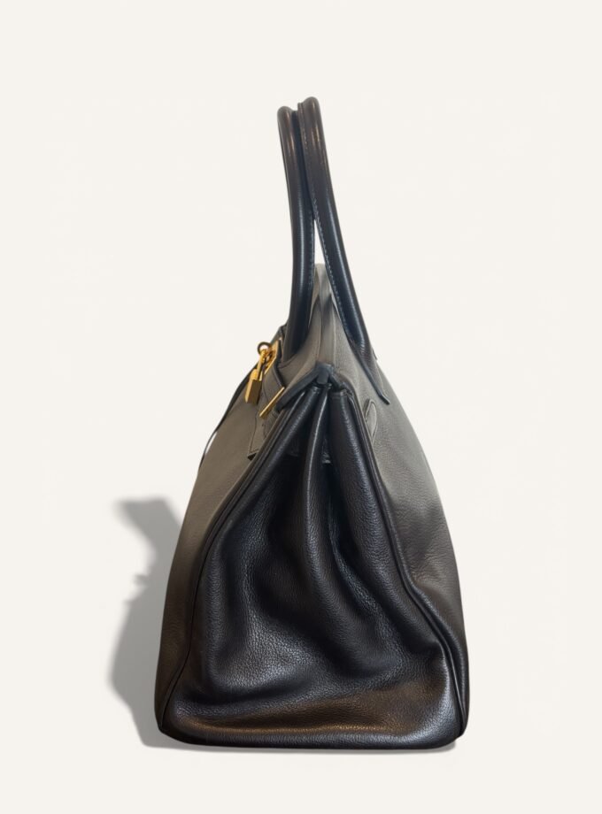 Sac Hermès Birkin 35 Noir Evergrain
