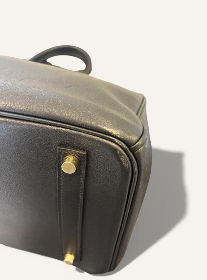 Sac Hermès Birkin 35 Noir Evergrain