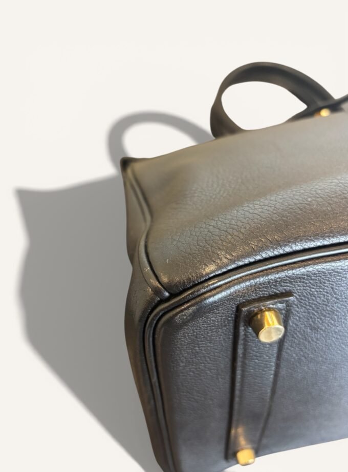 Sac Hermès Birkin 35 Noir Evergrain
