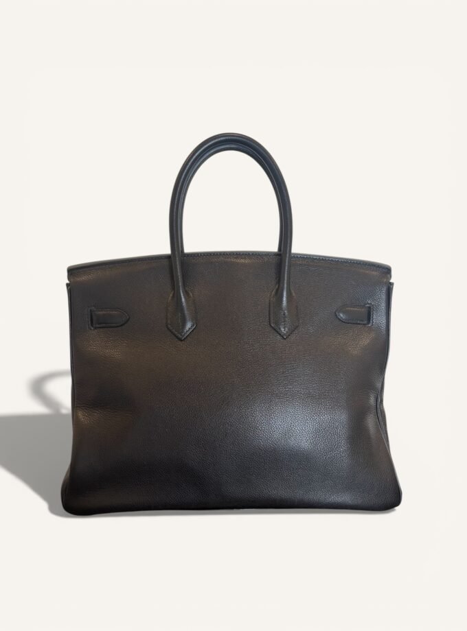 Sac Hermès Birkin 35 Noir Evergrain