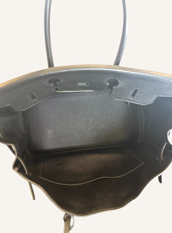 Sac Hermès Birkin 35 Noir Evergrain