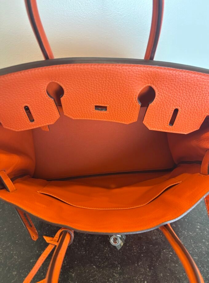 Sac Hermès Birkin 30 Togo Orange
