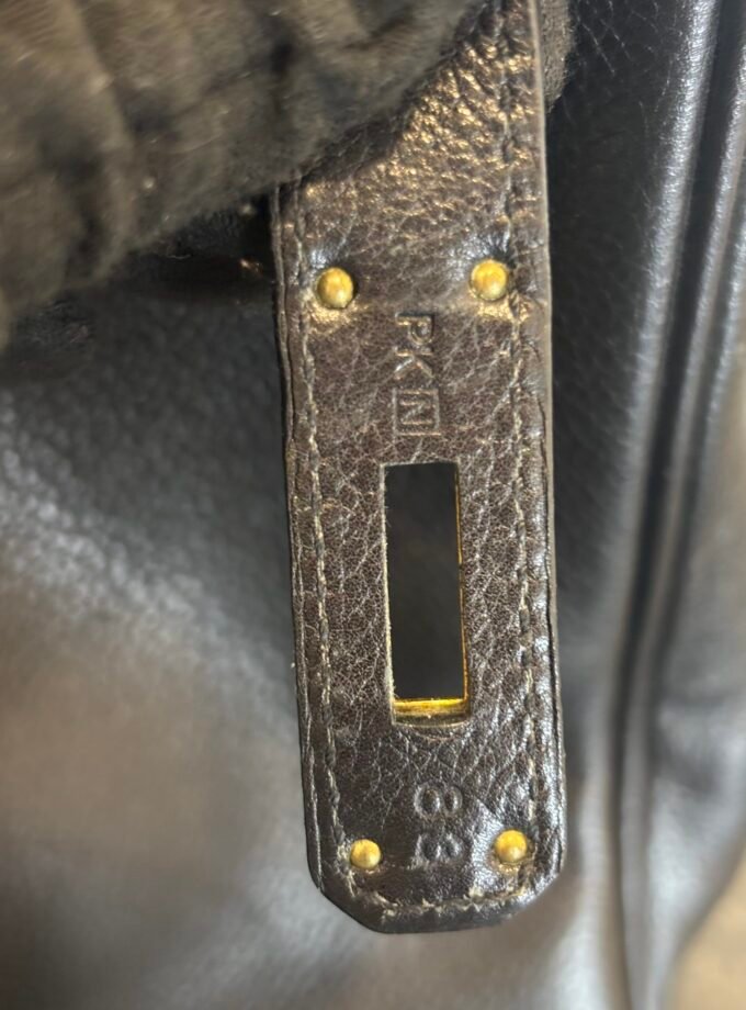 Sac Hermès Birkin 35 Noir Evergrain