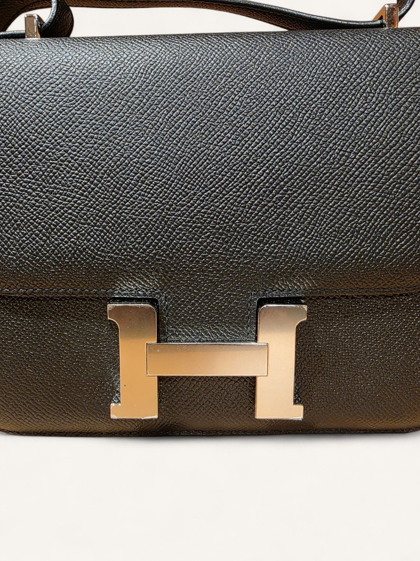 sac Hermès Constance Mini III cuir Epsom noir palladium