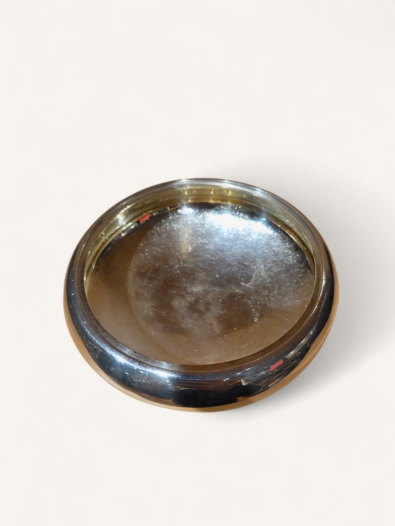 boîte Hermès métal argenté mors de cheval ronde