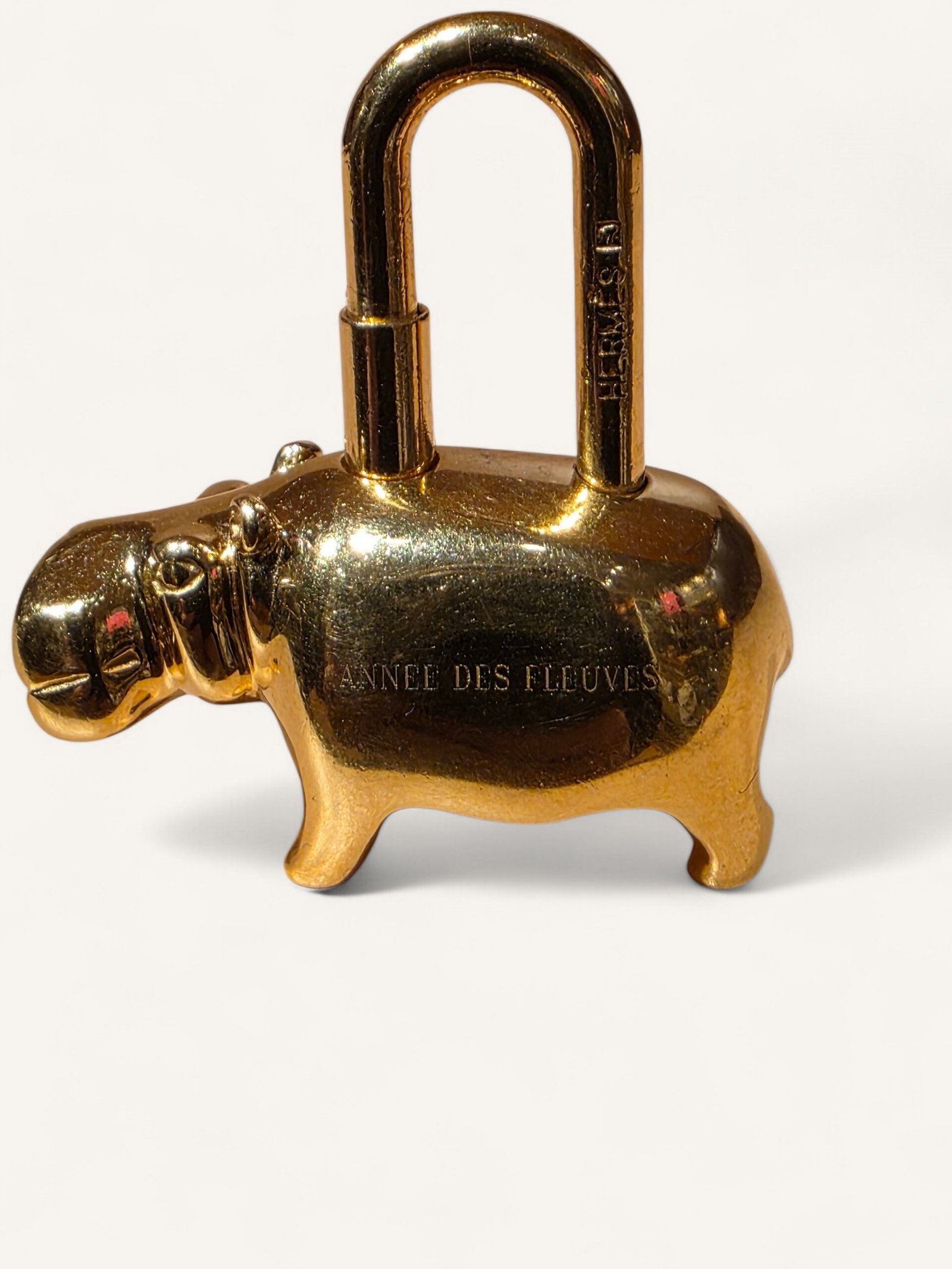 cadenas Hermès hippopotame or année des fleuves