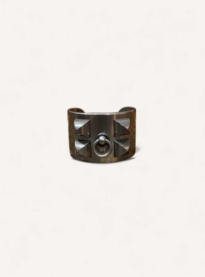 bracelet Hermès Médor gris métallisé