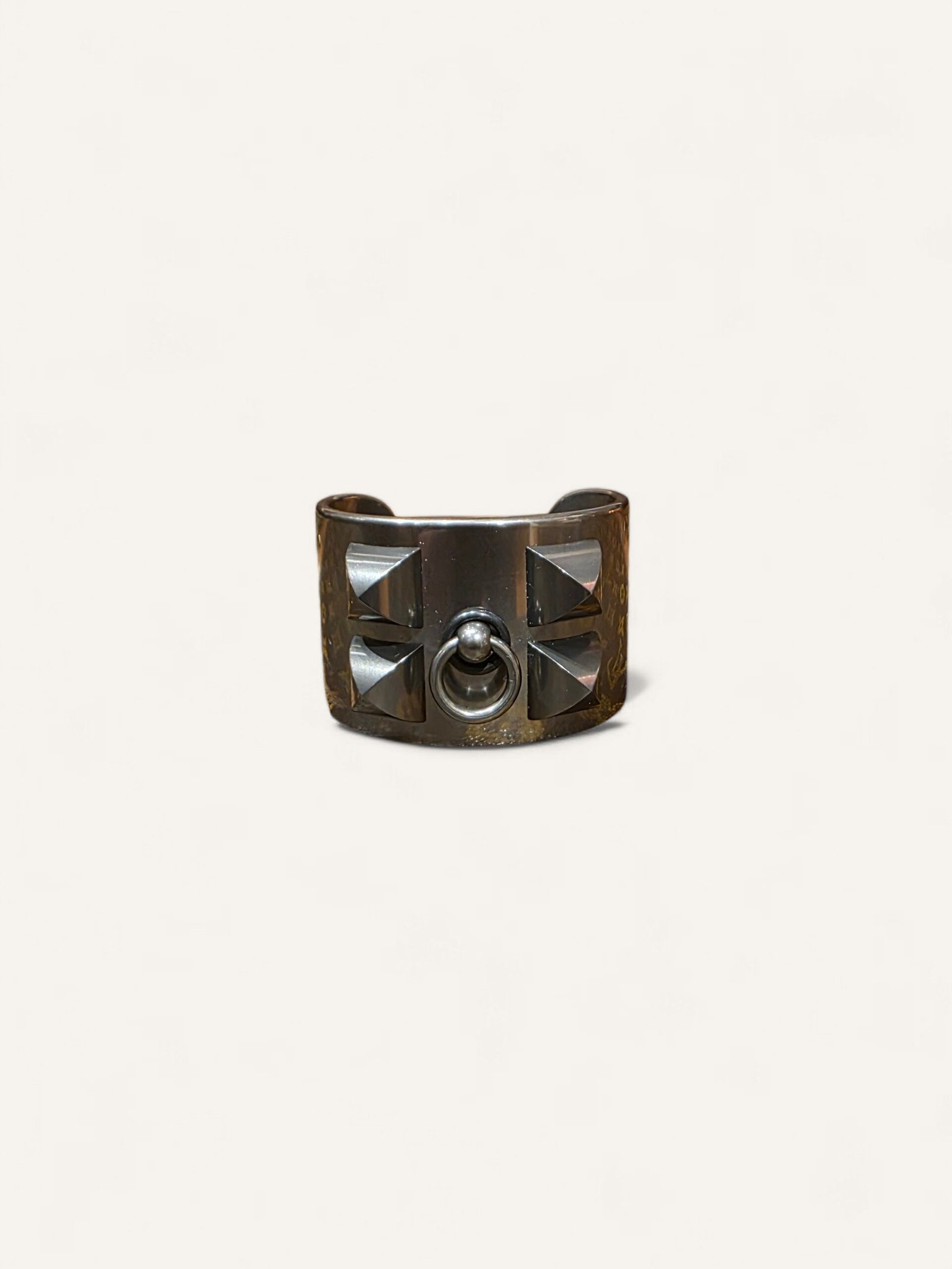 bracelet Hermès Médor gris métallisé