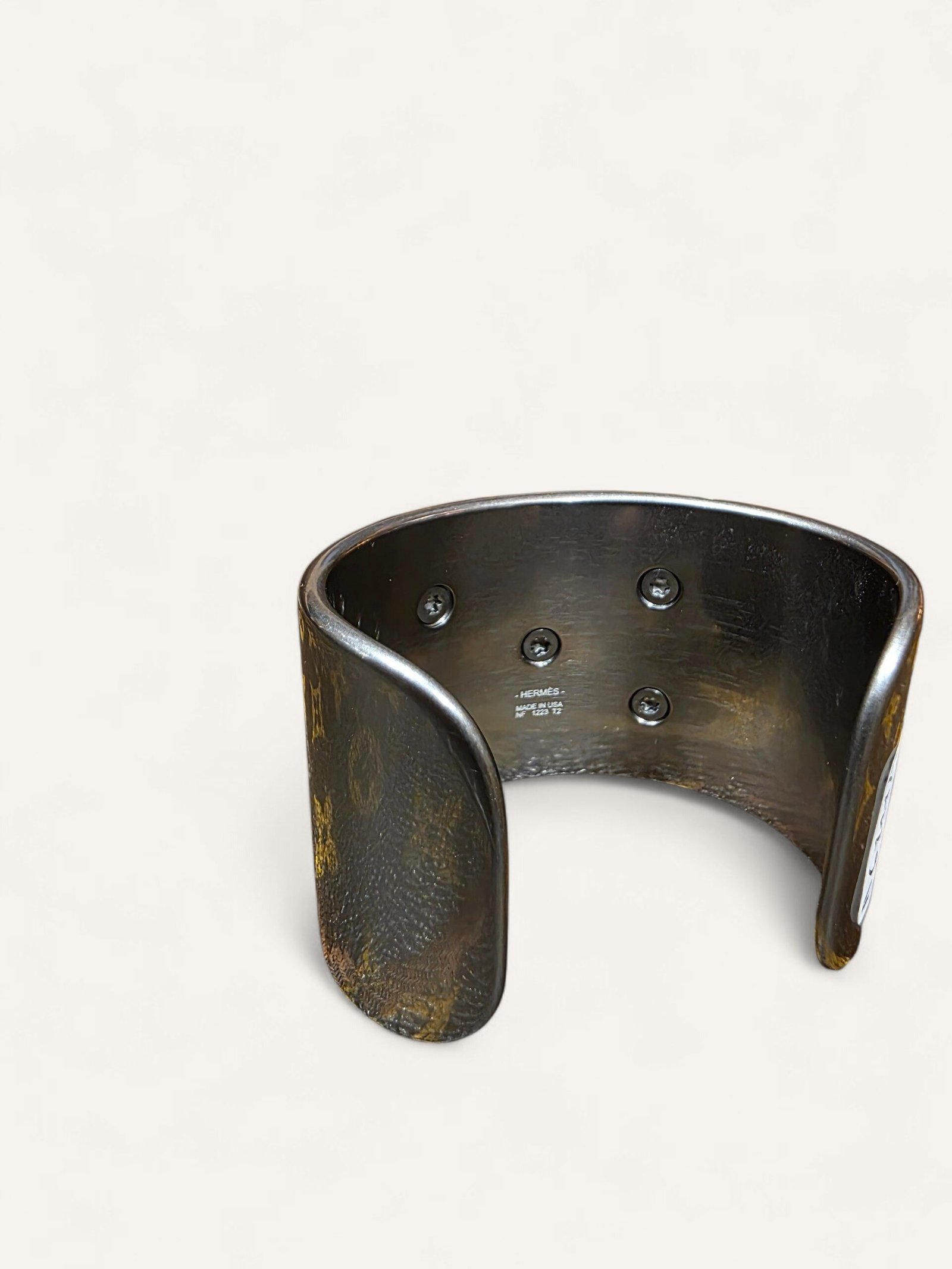 bracelet Hermès Médor gris métallisé